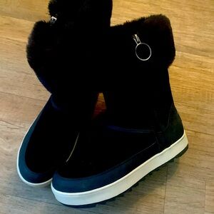 Koolaburra by Ugg Mens/Women Faux Fur Zipper Boots men’s 8/womens 10 EUC